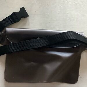 Gray, security belted water proof bag. waist belt, 3 Closure seals.Never…